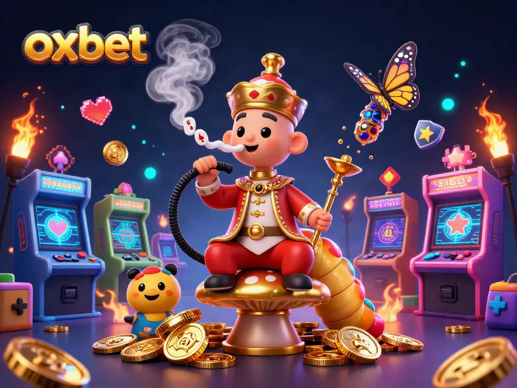 Join the excitement of oxbet with colorful casino-themed 3D characters and captivating game elements.