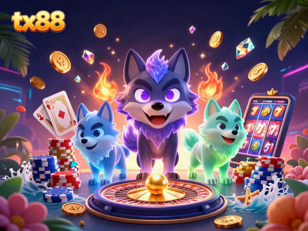 Experience thrilling moments at tx88 with spectral wolves and abundant casino winnings.