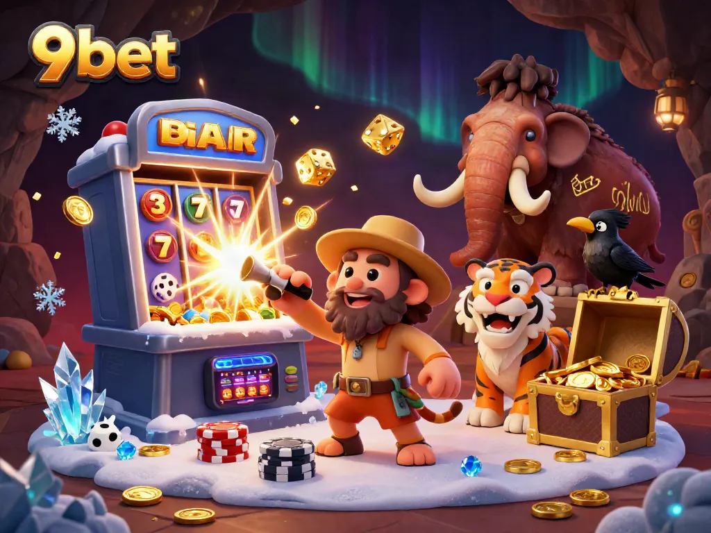 Engage with thrilling games at 9bet’s dynamic prehistoric casino featuring cartoon characters.