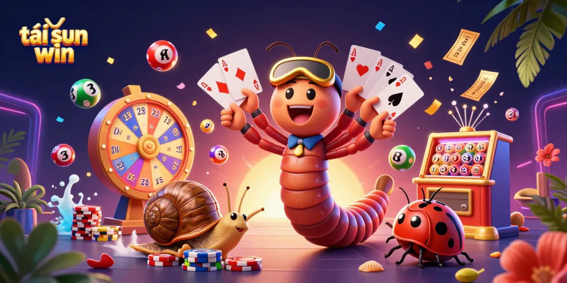 Spin and win big with tải sun win at this vibrant online gaming adventure illustration.