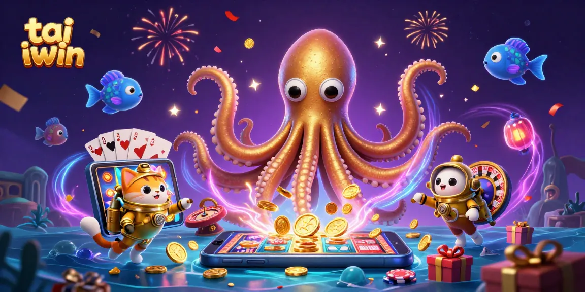 Engage with tai iwin's dynamic gameplay at a vibrant online casino illustrated with immersive 3D graphics.