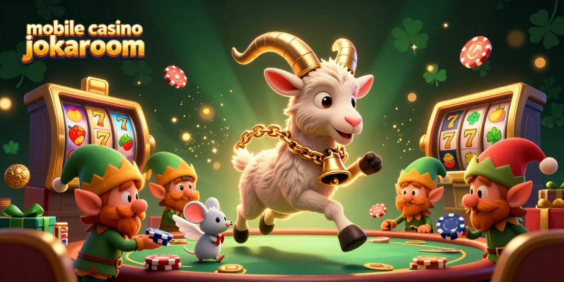 Experience the thrill at mobile casino jokaroom with festive characters and engaging game elements.