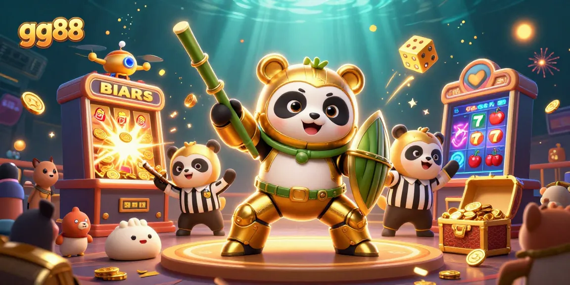 Join gg88 for thrilling jackpots and vibrant casino games in this action-packed 3D scene.